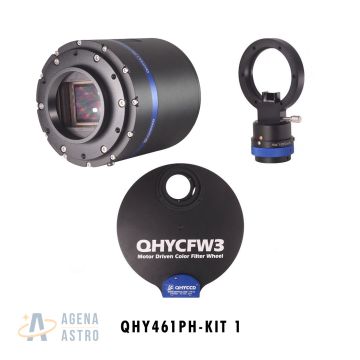 QHY 461PH Cooled Monochrome Astronomy Camera Kit with L-Pro OAG & Large 3XL Filter Wheel