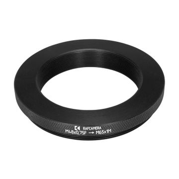 Raf Camera Adapter M48x0.75 Female to M65x1 Male Thread