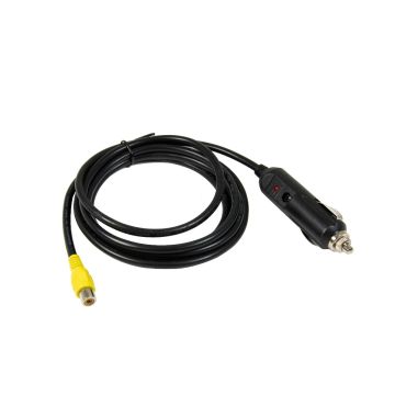 Agena Dew-Ninja™ Fused 12V Cigarette Lighter Plug with RCA Female Jack for Dew Heaters - 2m Long # RCP2