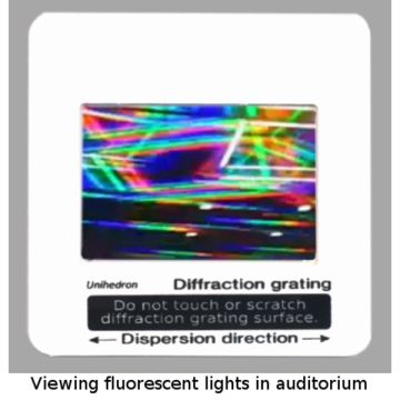 Unihedron Diffraction Grating (750 Lines/mm)