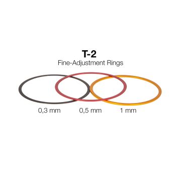 Baader Fine-Adjustment Aluminum Spacer Ring Set for T/T2 Threads - 0.3/0.5/1.0 mm # T2FAR 2457910