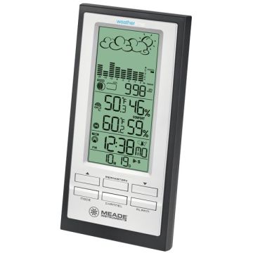 Meade Weather Forecaster with Barometric Pressure and Atomic Clock # TE688W