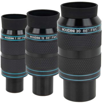 Telescope Eyepiece Houdini Eyepieces 1.25” and 2” Coma-Correcting Starter Set (7mm, 12mm & 20mm)