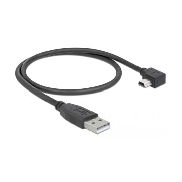 Pegasus Astro USB 2.0 Type A Male to Angled Type Mini-B Male Cable - 0.5m / 1.6ft Long (Pack of 2) # USB2MINI-05M