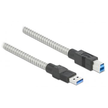 Pegasus Astro USB 3.2 Gen 1 Type-A Male to Type-B Male Cable with Metal Jacket - 0.5m / 1.5ft Long (Pack of 1) # USB3B-METAL-05M