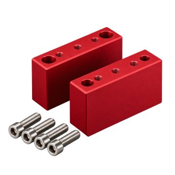Williams Optics Riser Blocks for Ultracat 131 Telescope (Set of 2) - Red # M-BKUC131-RD