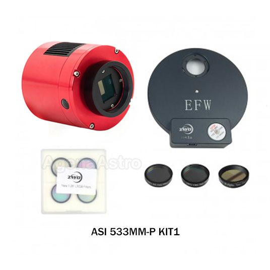 ZWO ASI533MM Pro Monochrome Astronomy Camera Kit with EFW8 & 1.25