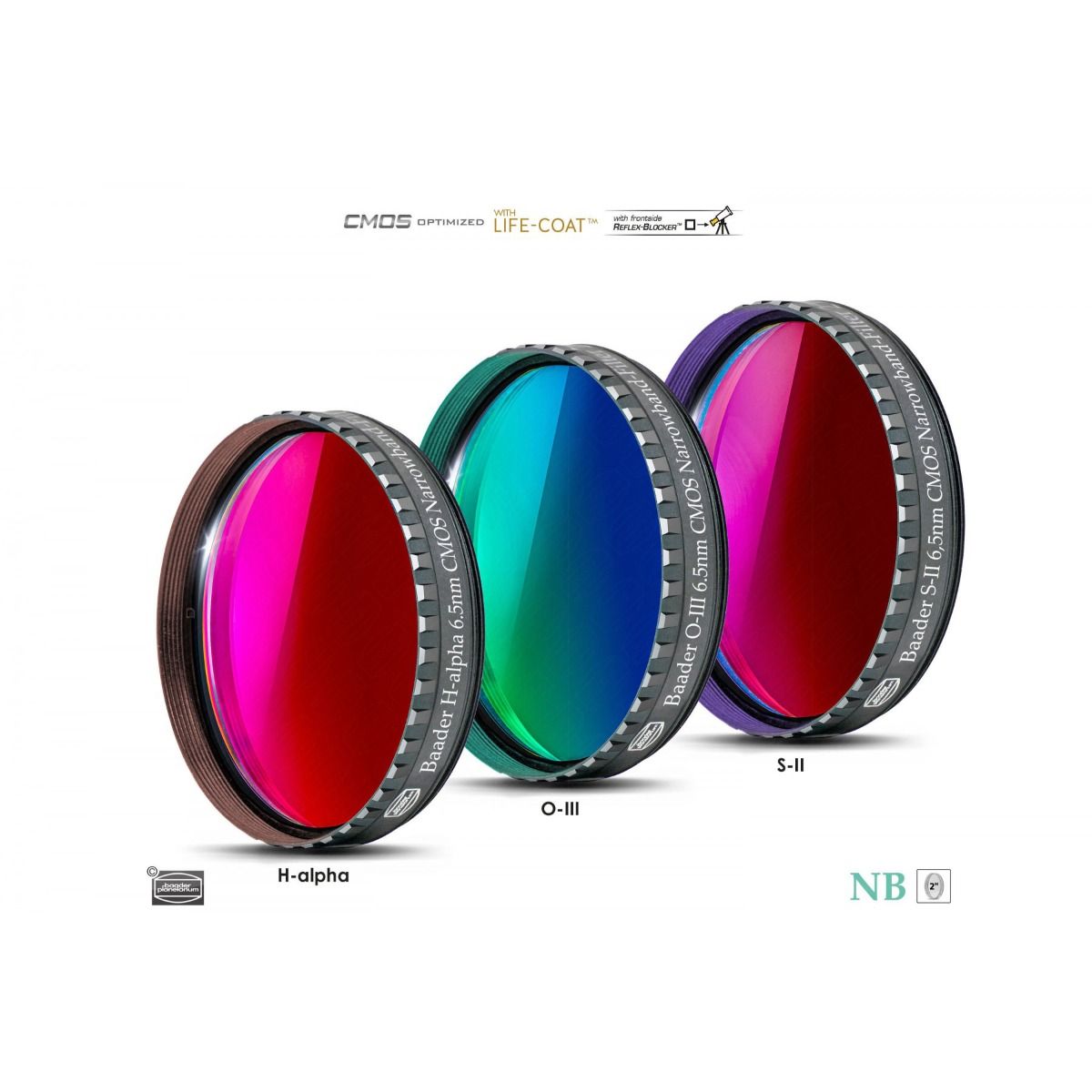 Baader CMOS-Optimized 6.5nm Narrowband Filter Set (H-a/O-III/S-II