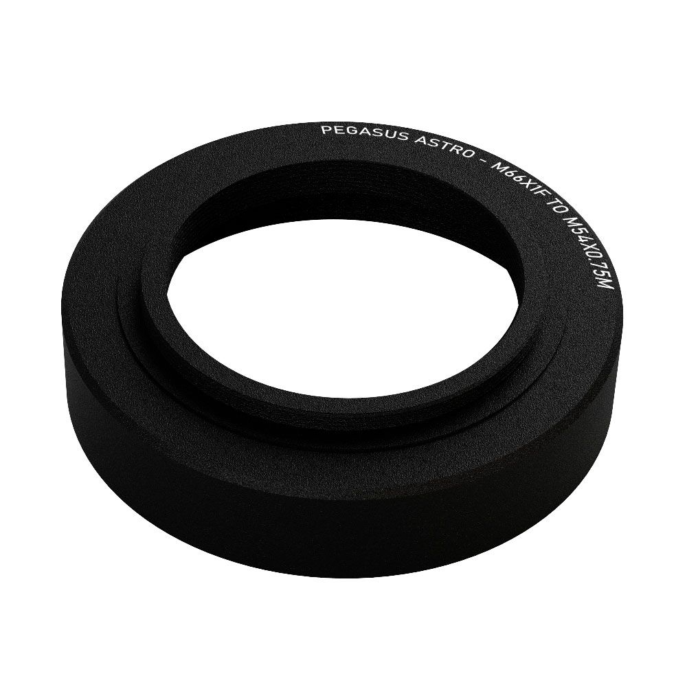 Pegasus Astro M66x1 Female to M54x0.75 Male Thread Adapter for SW