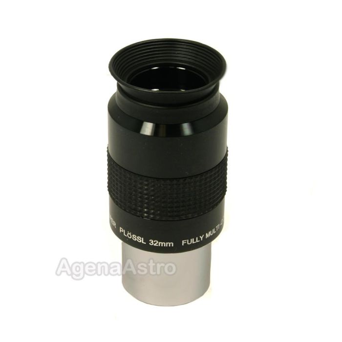 1.25 32mm Super Plossl Telescope Eyepiece with Filter Thread and Lens Caps 52 Degree FOV and 4-Element Design 
