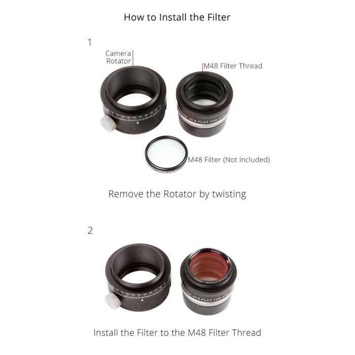 William Optics Adjustable 0.8x Reducer / Field Flattener 73R