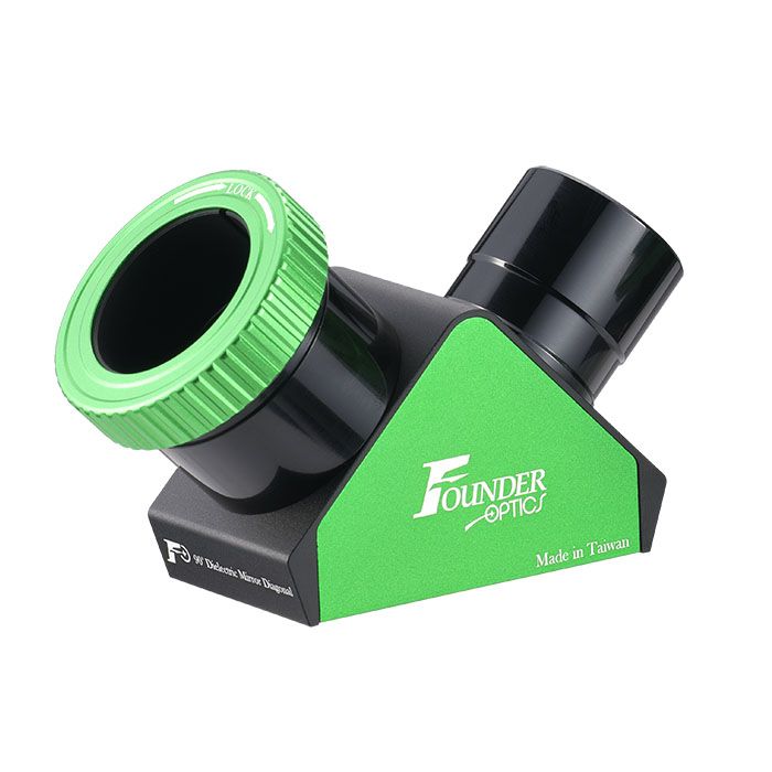 Founder Optics 1.25" 90º Dielectric Mirror Star Diagonal with Twist