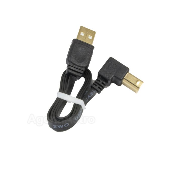 ZWO USB 2.0 Type A Male to Type B Male Cable (Angled) - 0.5m