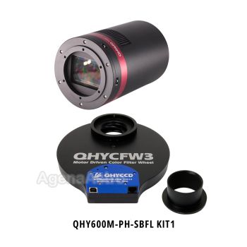 QHY 600M-PH (Short BFL Version) Cooled Monochrome Astronomy Camera Kit with Large 2"/50mm Filter Wheel