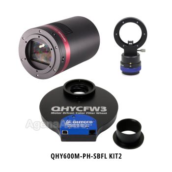 QHY 600M-PH (Short BFL Version) Cooled Monochrome Astronomy Camera Kit with Medium OAG & Large 2"/50mm Filter Wheel