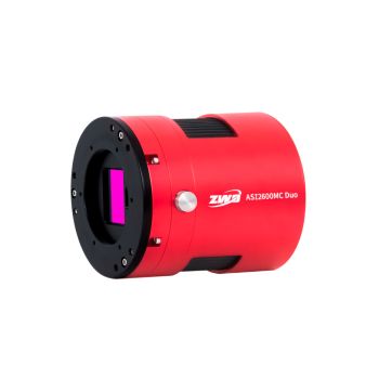 ZWO ASI2600MC Duo Pro APS-C Cooled Color Astronomy Camera front view