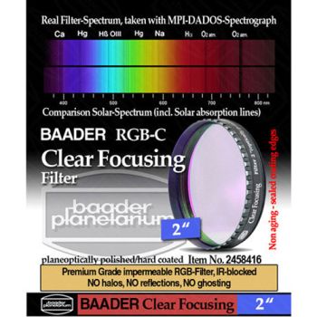 Baader Clear Glass Filter for Focusing or Dust Protection - 2" # FC-2 2458416