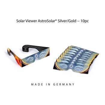 Baader Solar Viewer AstroSolar Silver/Gold Eclipse Glasses / Shades # 2459295 - Pack of 10