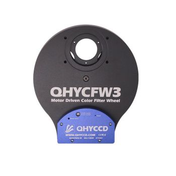 QHY 3rd Generation Small Electronic Filter Wheel - Ultra Thin (1.25" Mounted or 31mm Unmounted Round , 7 Position) # QHYCFW3S-US7
