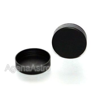Agena End Cap: ID = 1.65" (41.8mm), Plastic, Black