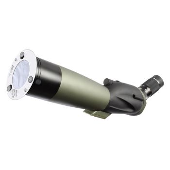 Baader AstroSolar filter mounted on a Celestron spotting scope