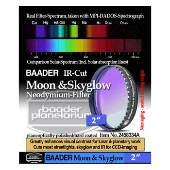 Baader Neodymium Moon & Skyglow Filter with IR Cut - 2" # FMS-2 2458334A