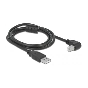 Pegasus Astro USB 2.0 Type-A Male to Angled Type-B Male Cable - 1m / 3.3ft Long (Pack of 2) # USB2B-1M
