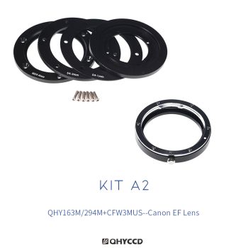 QHY Adapter Kit - Combo A2 (For QHY Cameras with 4/3" Sensors & Canon EF Lenses) # 020101