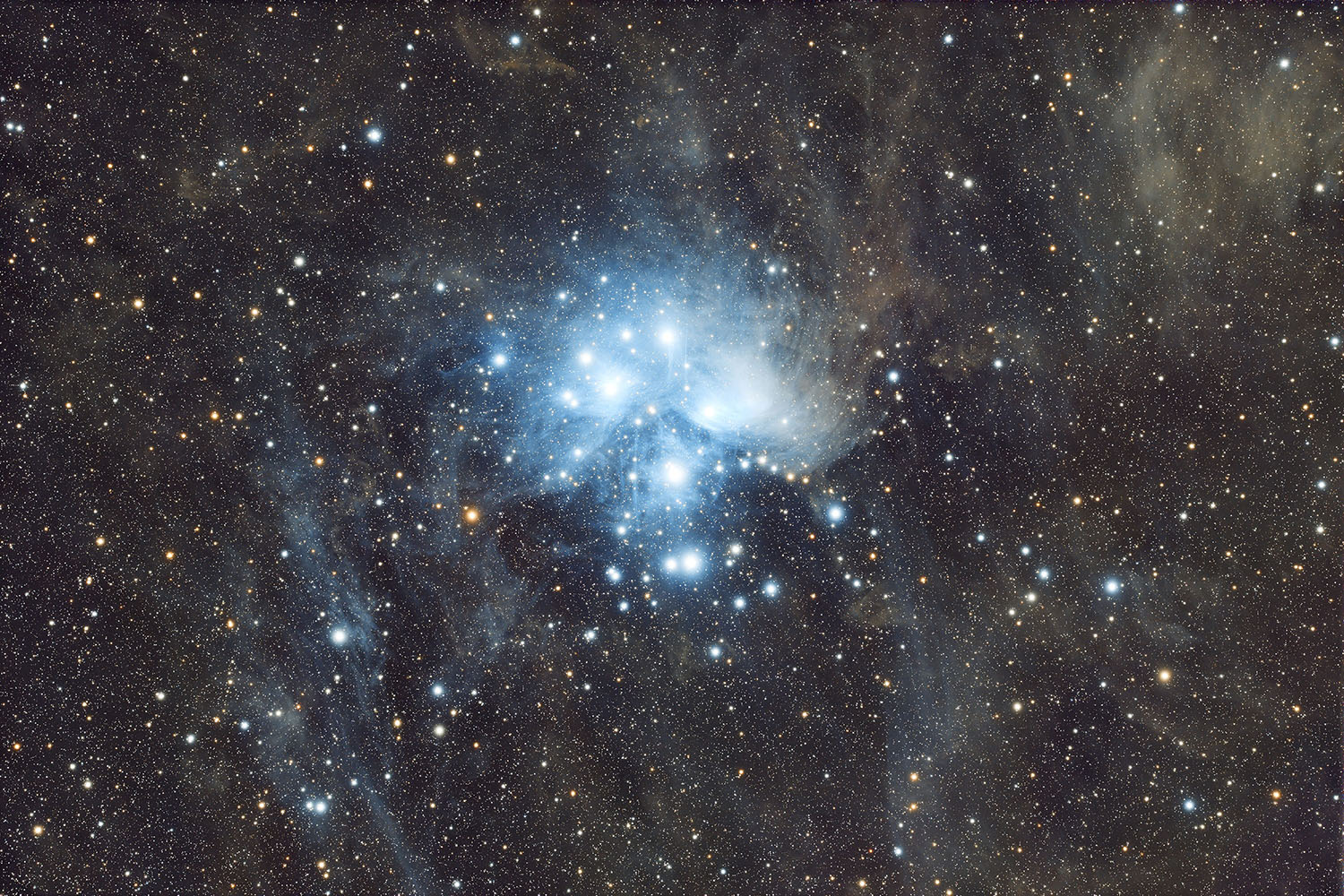 Nakoh 0.65x Reducer for 60GT Astrographs example photo of M45.