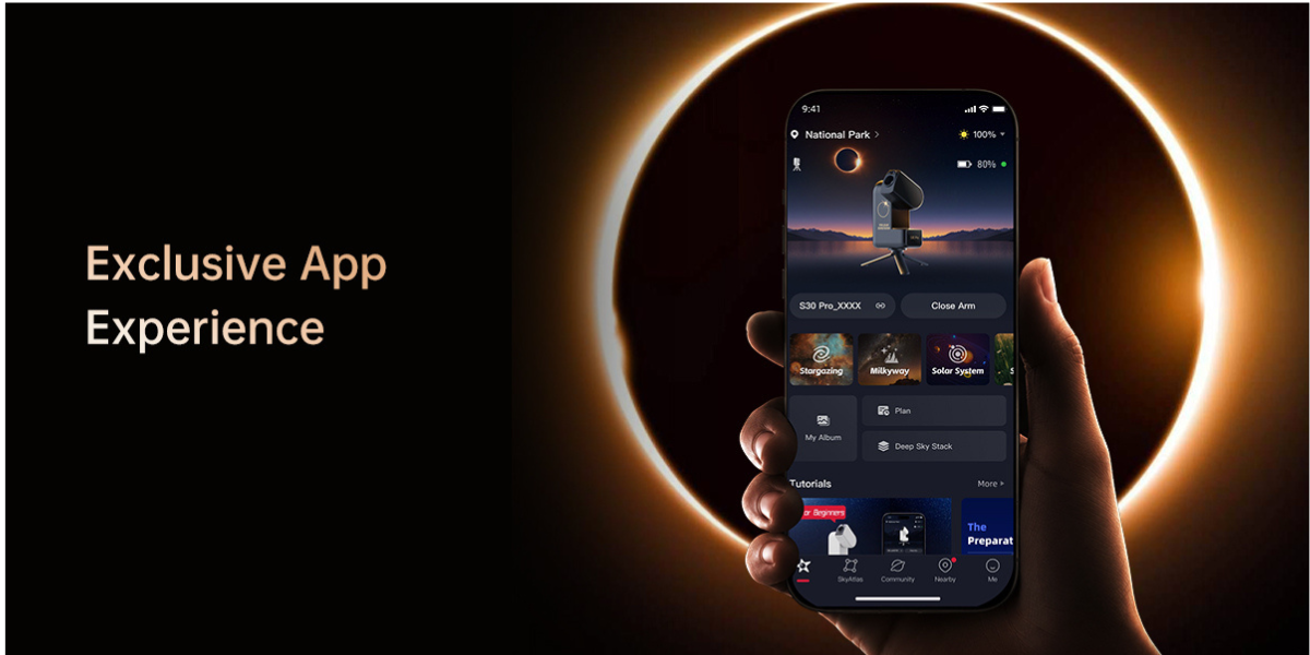 ZWO Seestar S30 Pro Smart solar edition in app experience 