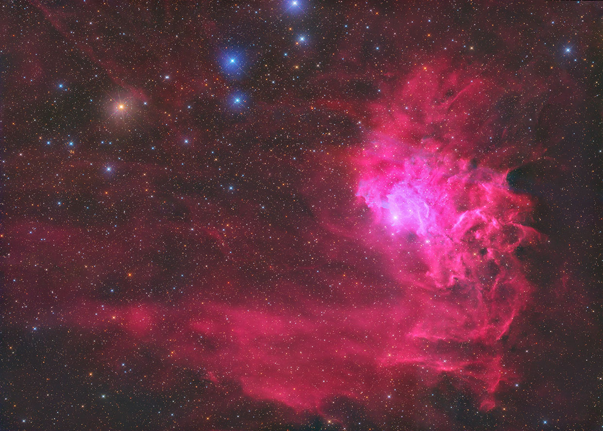 Sharpstar SCA310 f/3.8 Aspherical Cassegrain with Integrated Field Flattener exampled image of IC405