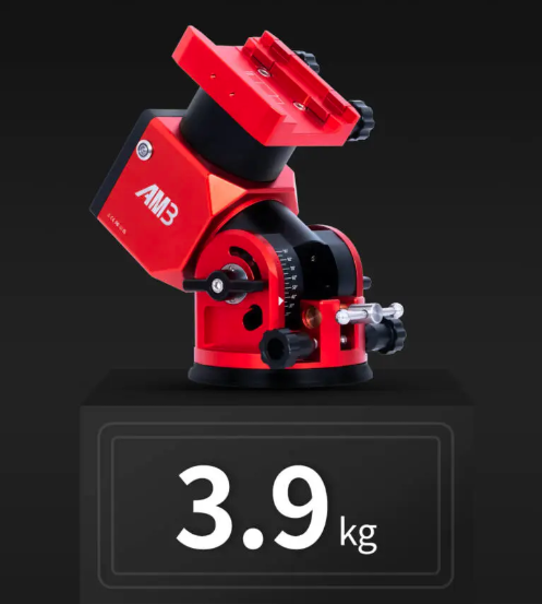ZWO AM3 weighs 3.9kg.