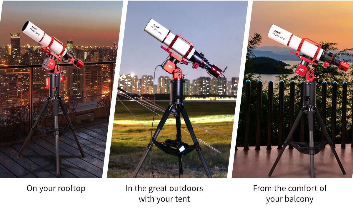 On your rooftop, from the great indoors, from your balcony.