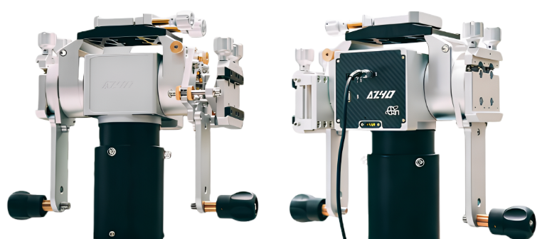 EmCan AZ40 Strain Wave Alt-Az Mount banner with both sides visible