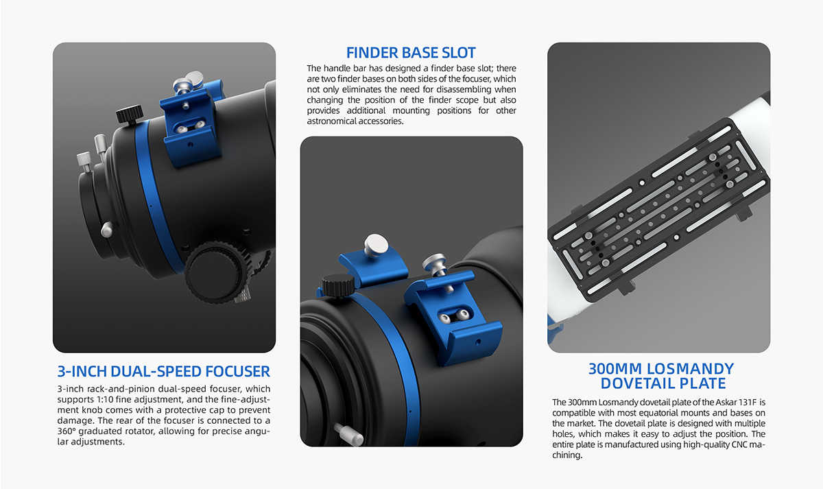 Askar 111F Flat-Field Telescope - Handle