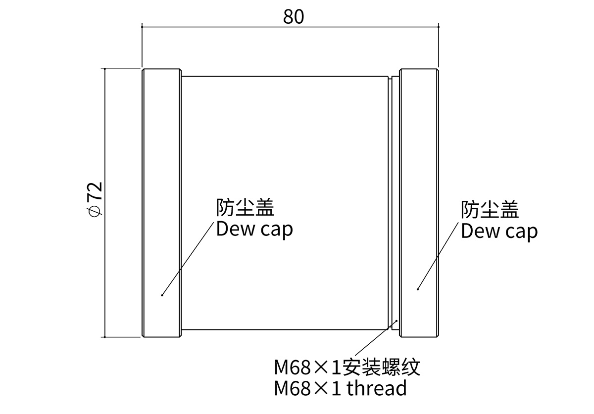 Askar 111F 0.74&times; Reducer - Size Diagram