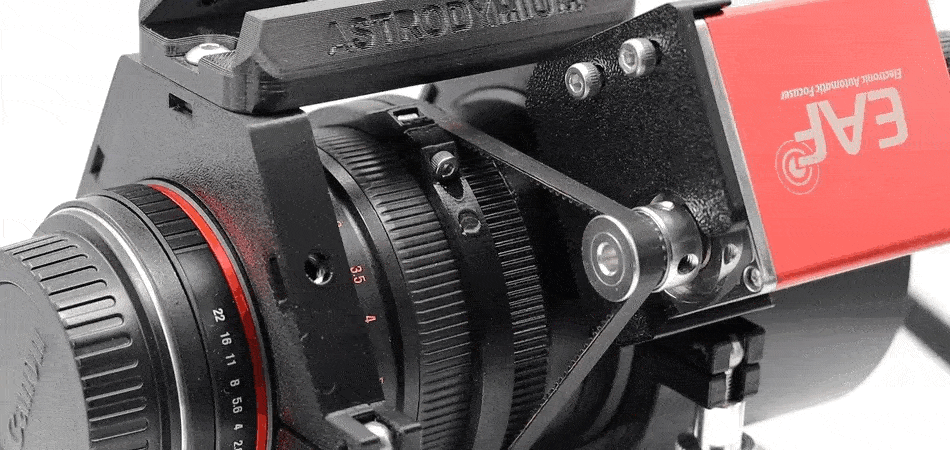 Astrodymium Ring System with ZWO EAF & ASIAIR Mount for Samyang / Rokinon 135mm F2 Lens (V6)
