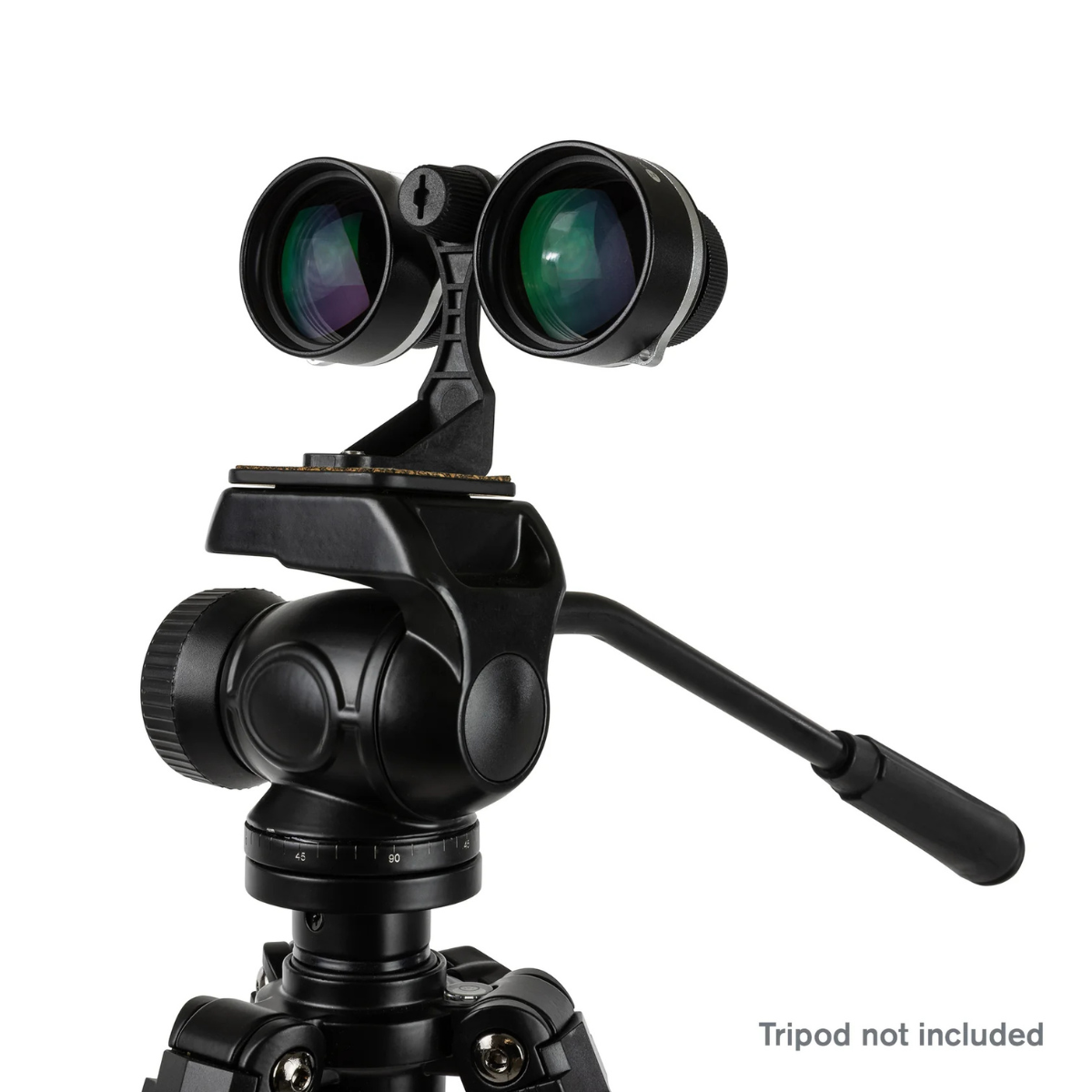 Celestron 2x40 SkyMaster Gemini Ultra Wide-Field Binoculars # 71010 mounted on a tripod.