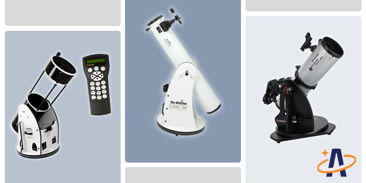 Three types of Dobsonian Telescopes
