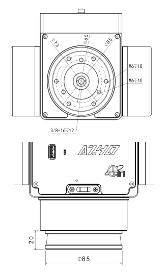 AZ40 Base Mounting Dimensions