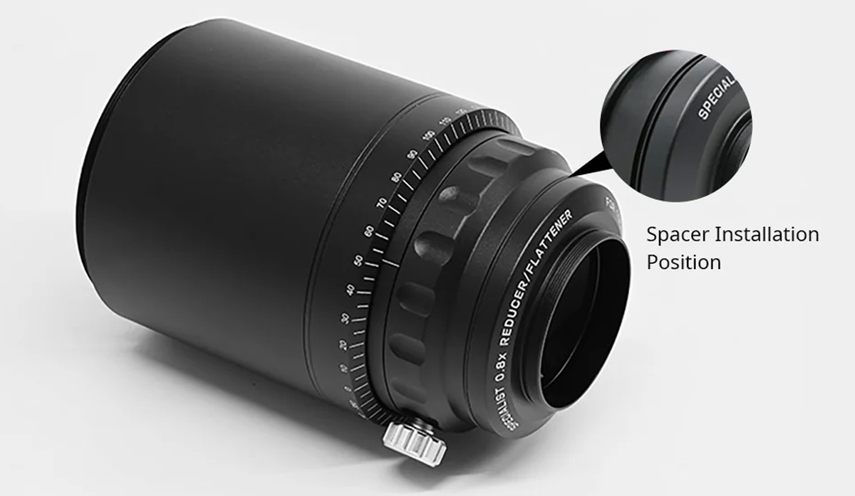 Sky Rover Optics 0.8x Specialist Reducer for 130GPS - spacer 
