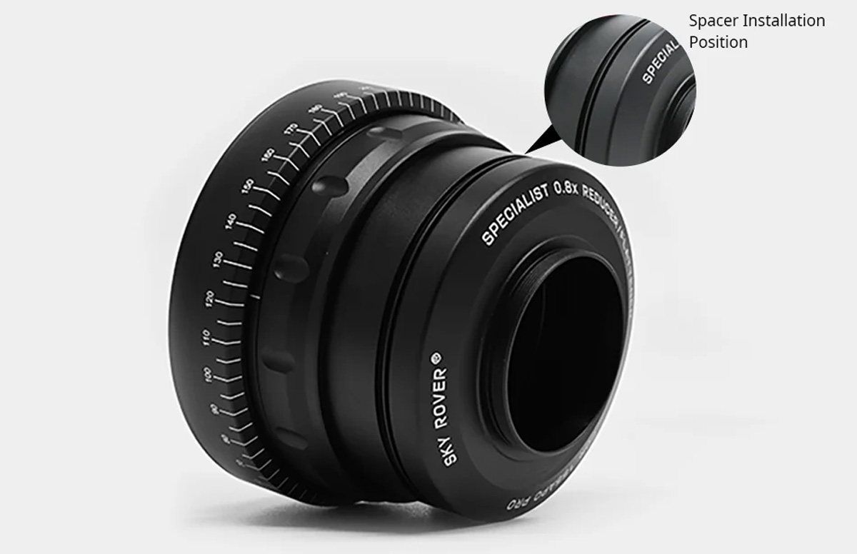Sky Rover Optics 0.8x Specialist Reducer for 155GPS - spacer 