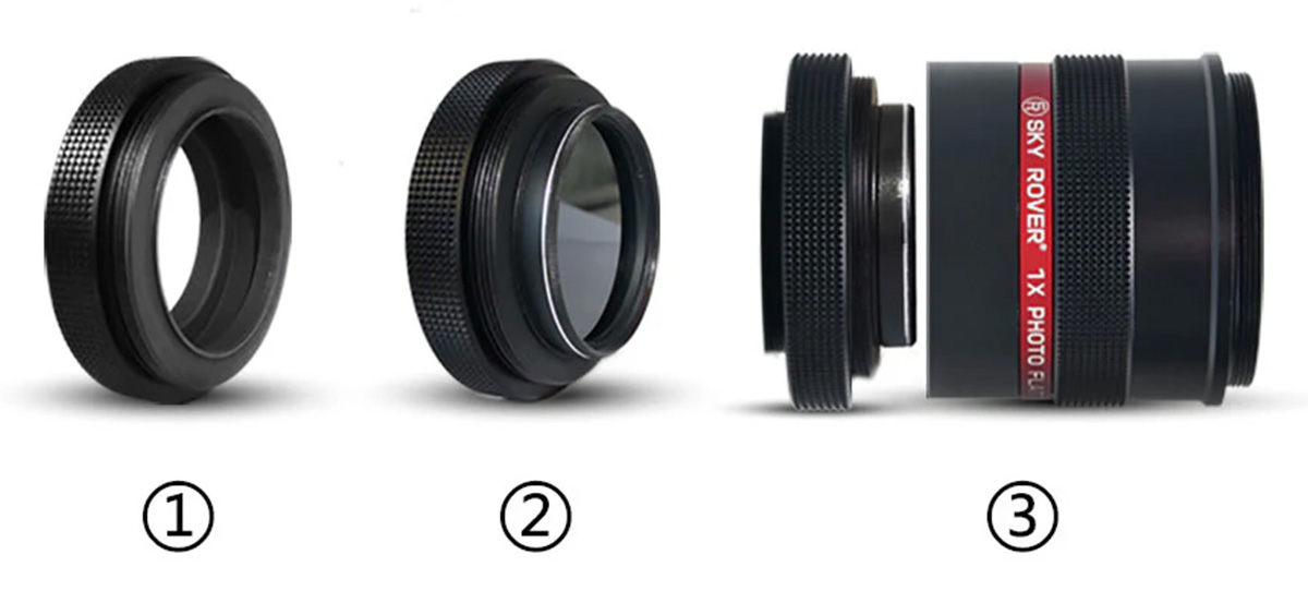 Sky Rover Optics 1x Field Flattener for APO PRO GP S Telescope - Connection Diagram
