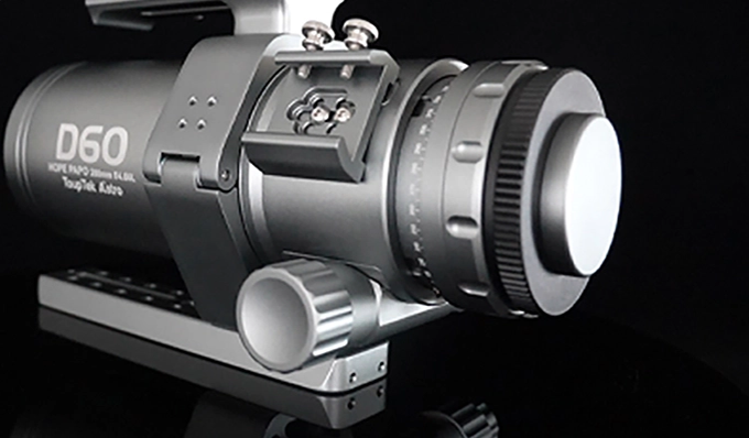 ToupTek Hope D60 back side featuring camera rotator and focuser