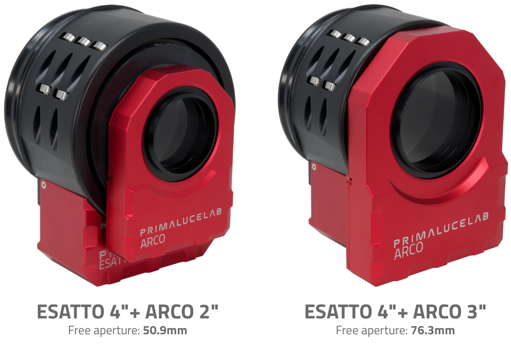 ESATTO 4" with Arco 2" compared to ESATTO 4" with ARCO 3"