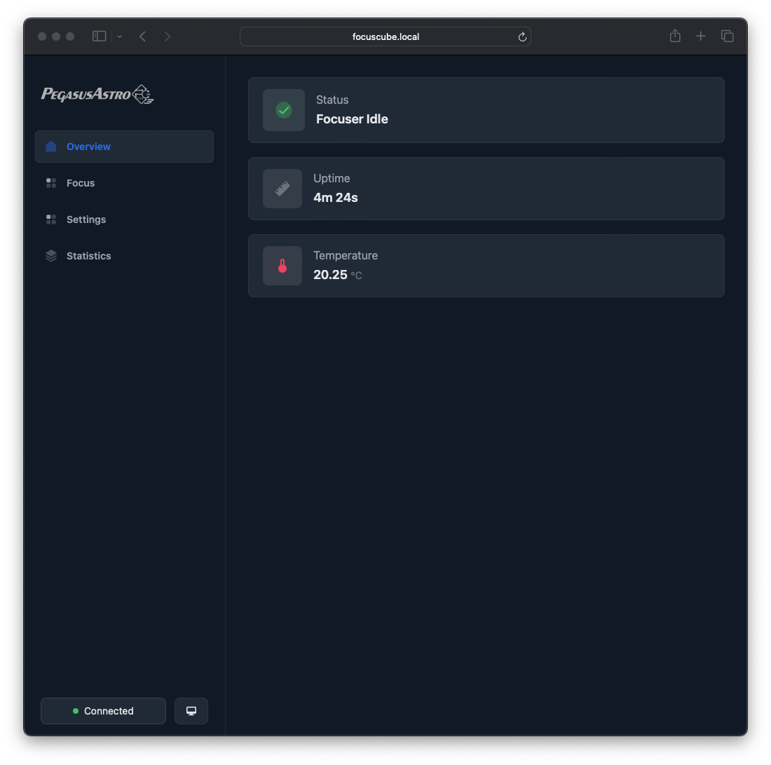 Connecting to the FocusCube Hotspot