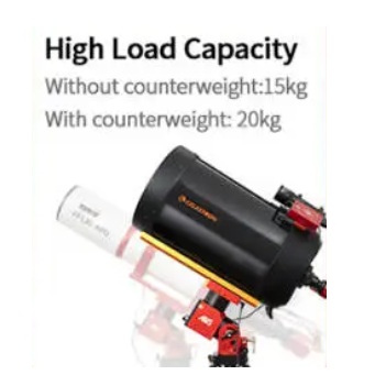 AM5N has high Load Capacity without counter weight up to 15kg it can support heavy telescopes like the celestron C11.