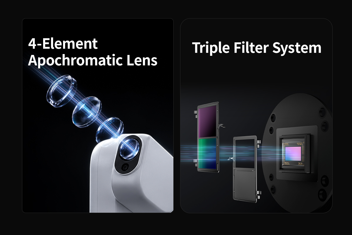 ZWO Seestar S50 4K resolution and triple integrated filters.