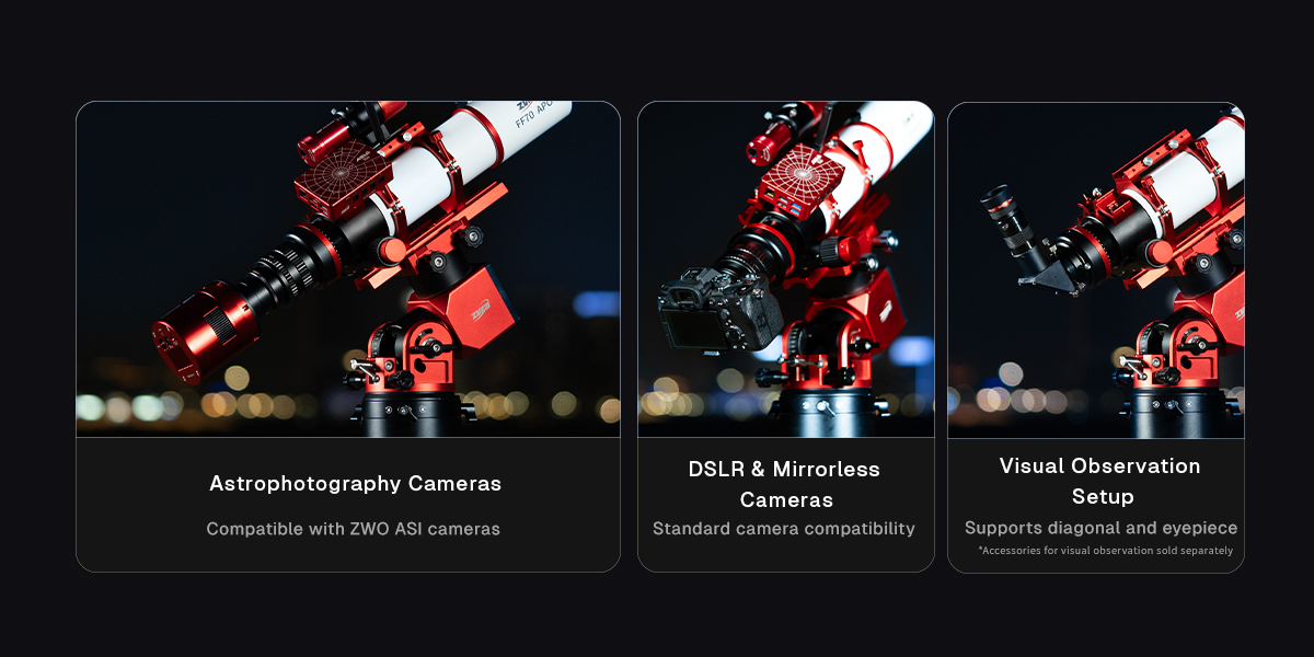 Refractor&nbsp;Telescope ZWO FF Series APO Apochromatic Telescopes - Built for Astronomers