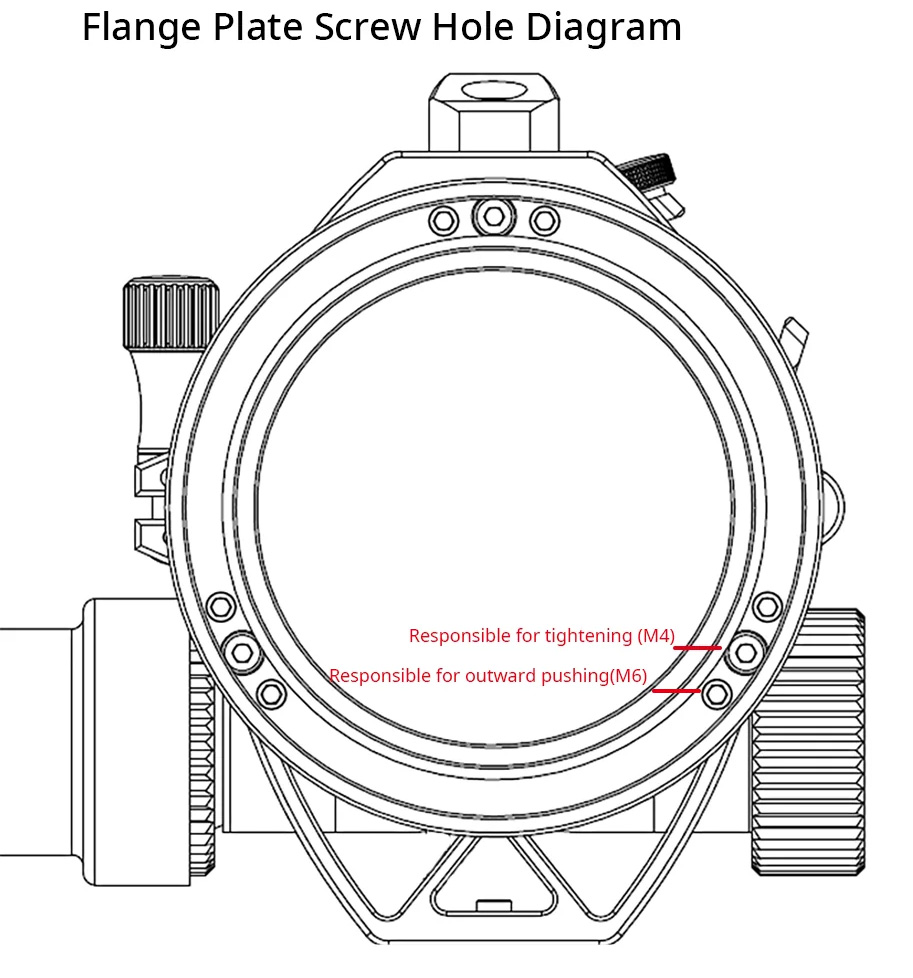 Sky Rover Optics 80 APO PRO F/6 Telescope - flange
